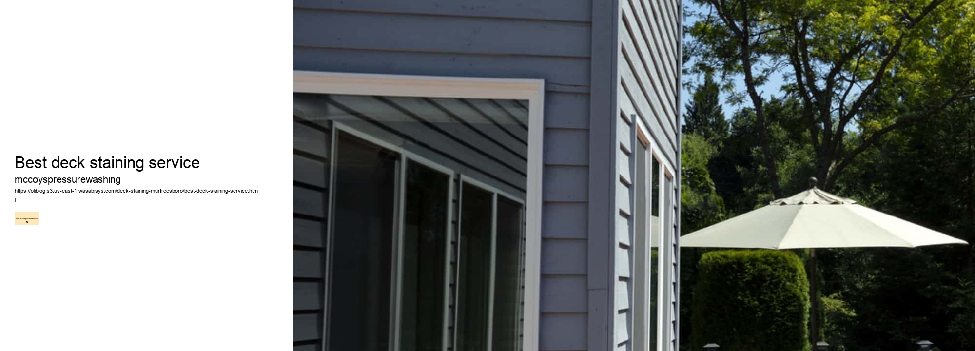 best deck staining service