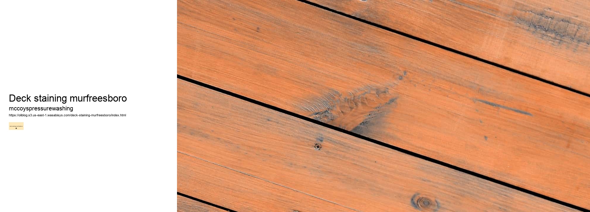 deck staining murfreesboro