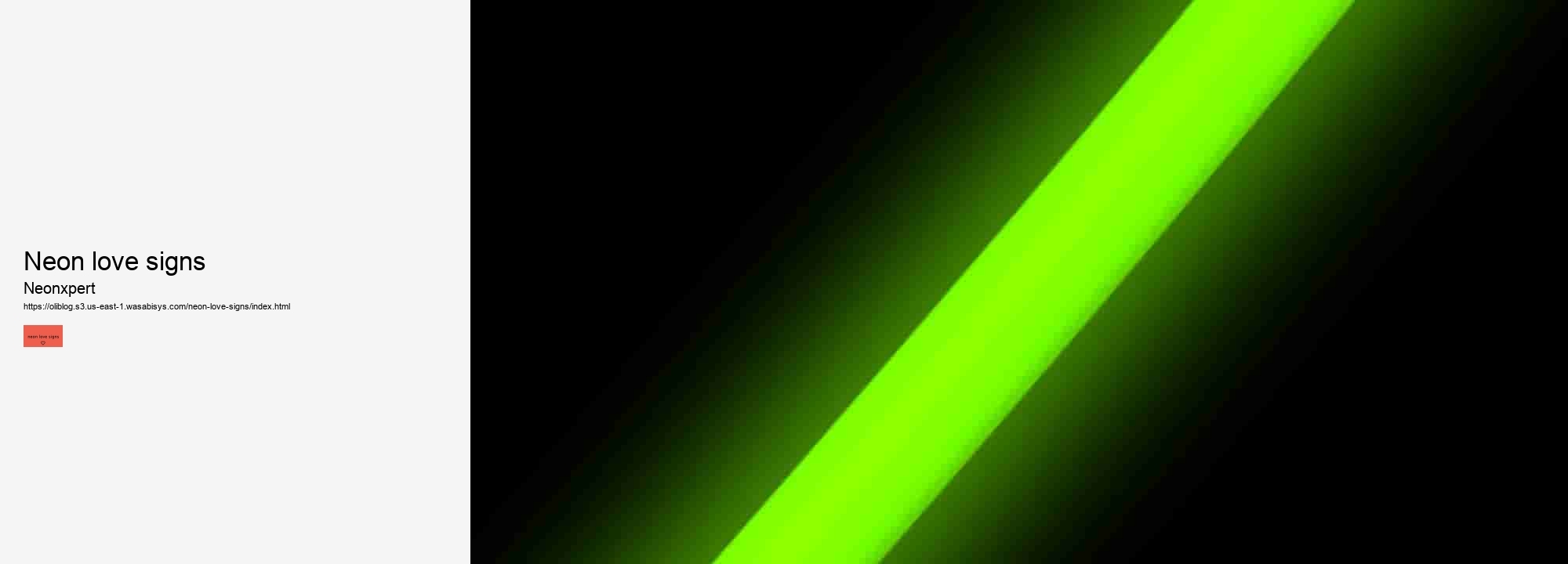 neon love signs